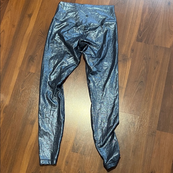 lululemon athletica Shiny Blue Leggings - Picture 3 of 4